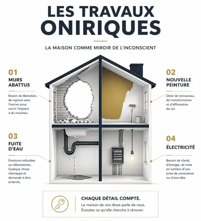 Symbolique des rêves de maison en travaux : interprétation des éléments oniriques