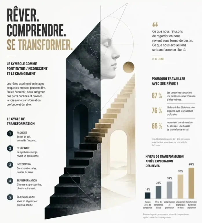 Illustration symbolique de la transformation et de la métamorphose dans le rêve de la mort d'une personne vivante