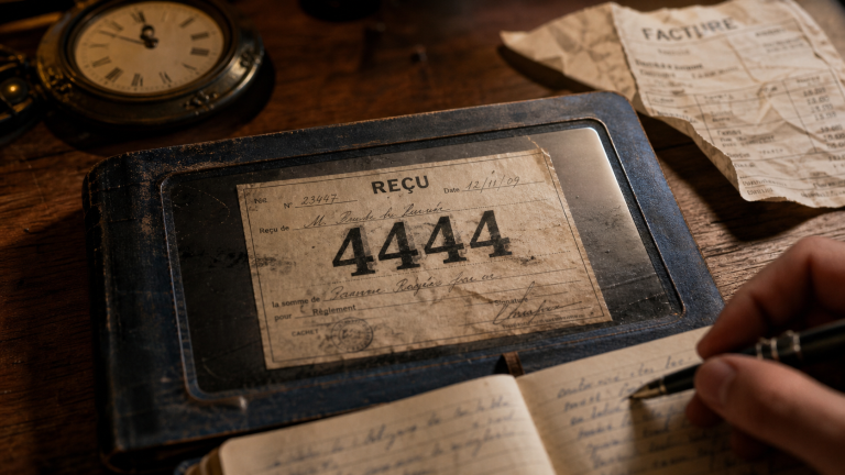 Nombre angélique 4444, carnet et horloge, stabilité et protection