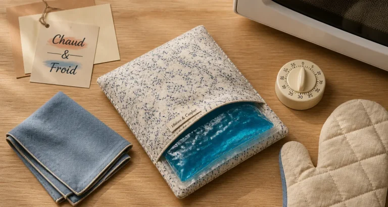 Poche gel chaud froid micro-onde, compresses chauffées et refroidies