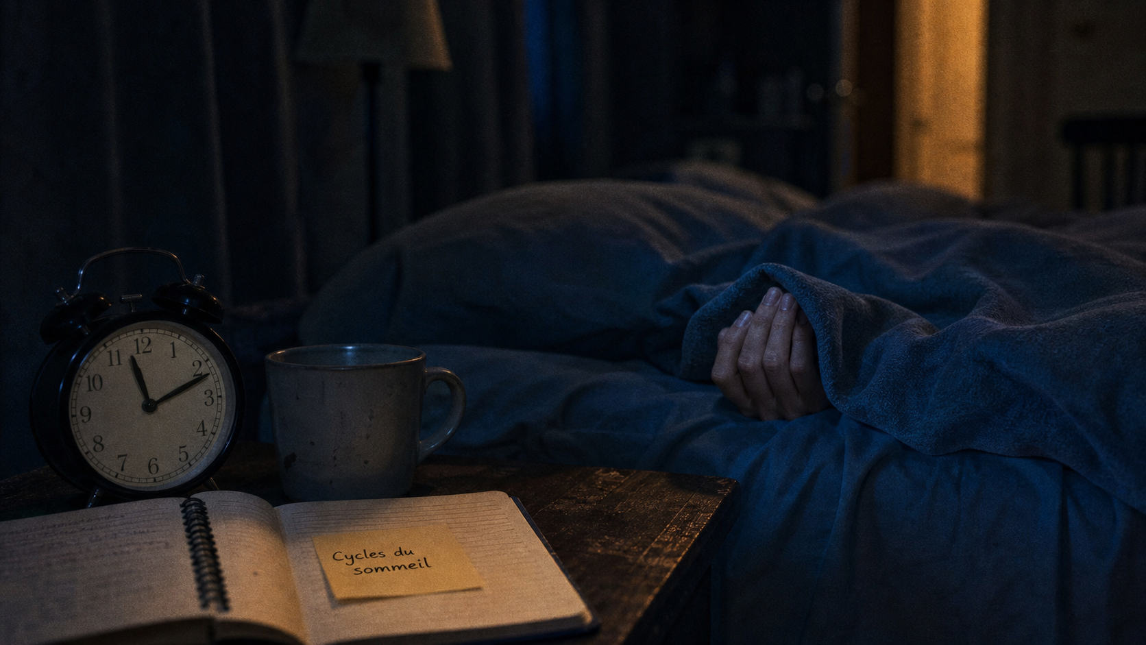 90 à 120 minutes pour comprendre les cycles du sommeil, réveil au lit