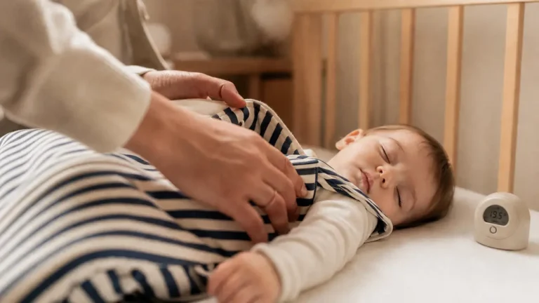 Couvrir bébé la nuit : gigoteuse pour 18 à 20 °C et TOG