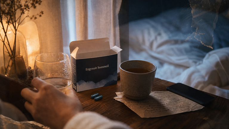 Ergystress sommeil avec Ergynuit Sommeil : boîte, gélules et tisane