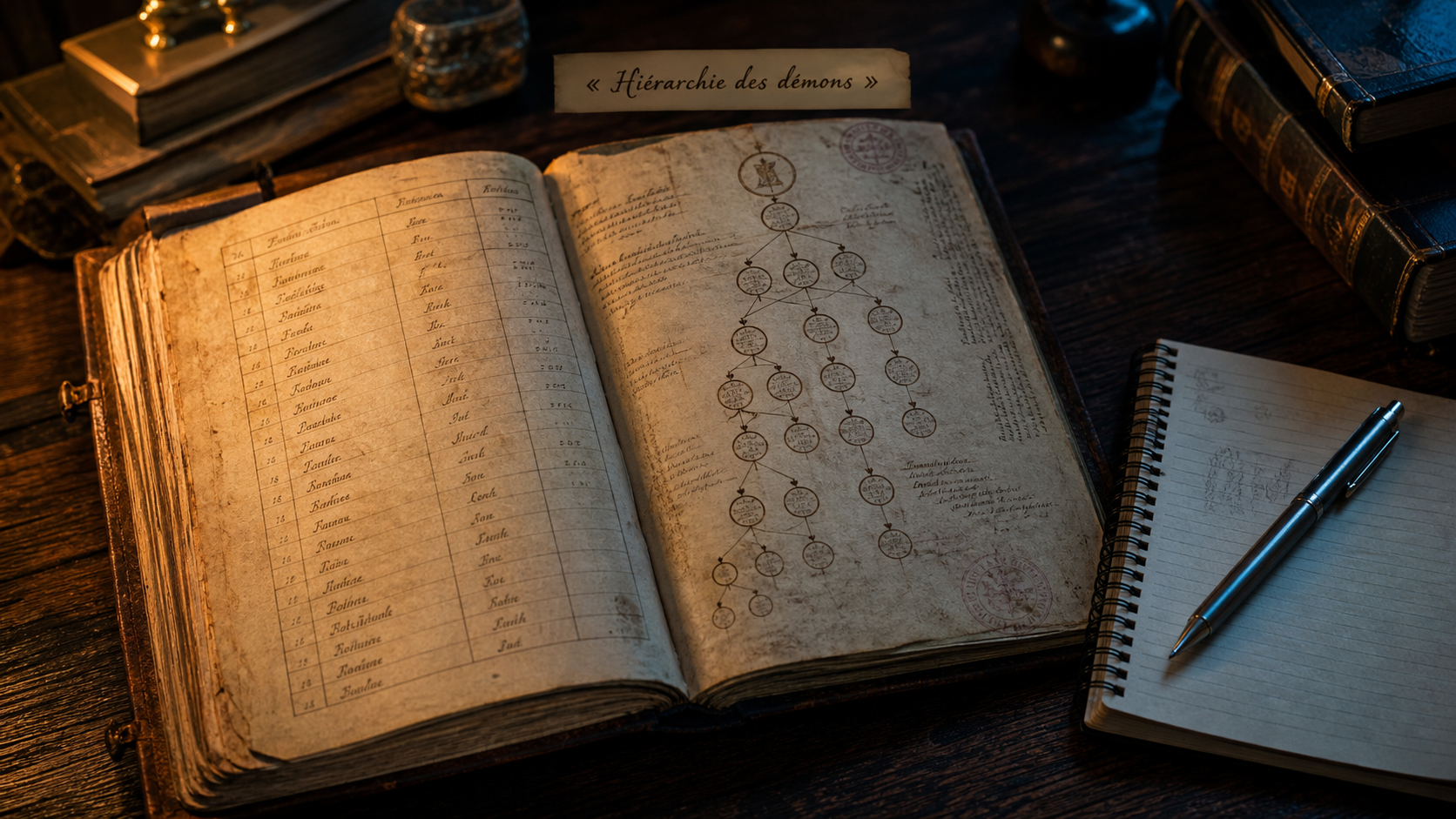 Listes des démons : manuscrit « Hiérarchie des démons »
