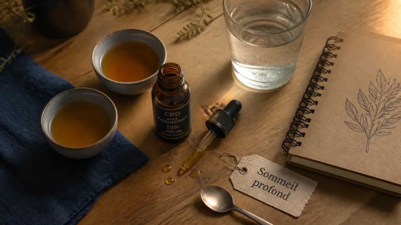 CBD sommeil profond : huile CBD et options CBN ou mélatonine