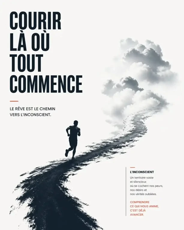 Illustration symbolique d'un rêve de courir pour comprendre la signification onirique
