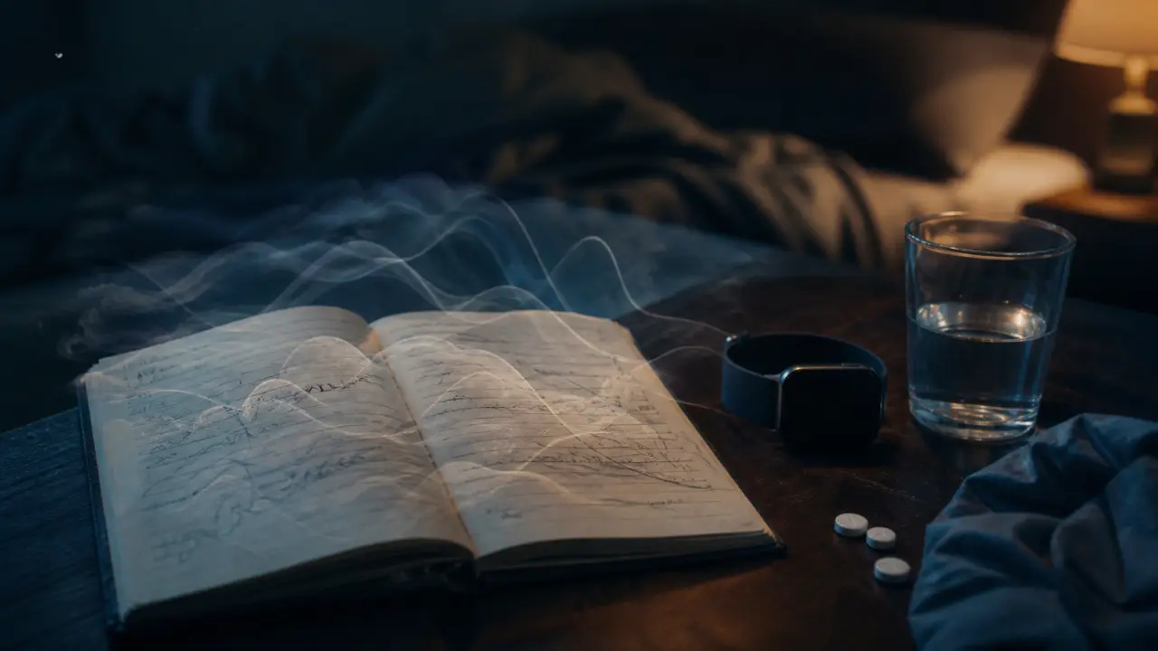 Pas de sommeil profond causes : carnet de sommeil et montre connectée