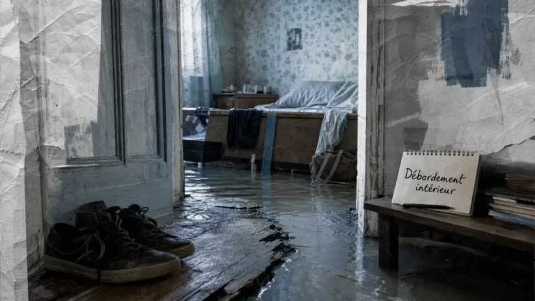 rever d'inondations : eau qui envahit la maison, débordement intérieur