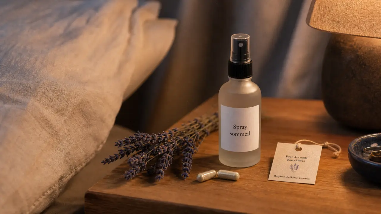 Spray pour dormir aux huiles essentielles et mélatonine