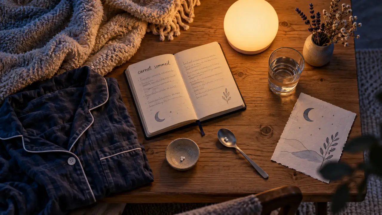 Homéopathie et cauchemars : veilleuse douce, granules et carnet sommeil