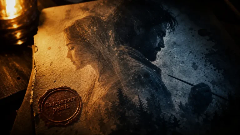 Yumi et le peintre de cauchemars Brandon Sanderson, double exposition cauchemars peints