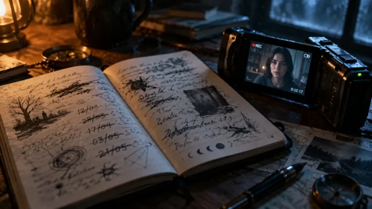 Avant d aller dormir : carnet, dates barrées et camescope pour suspense psychologique